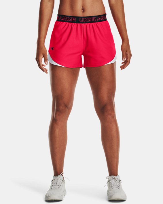 Women's UA Play Up Graphic Shorts, Red, pdpMainDesktop image number 0